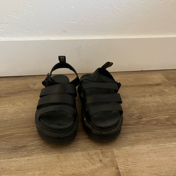 Dr. Martens Black Leather Sandals - Picture 2 of 5